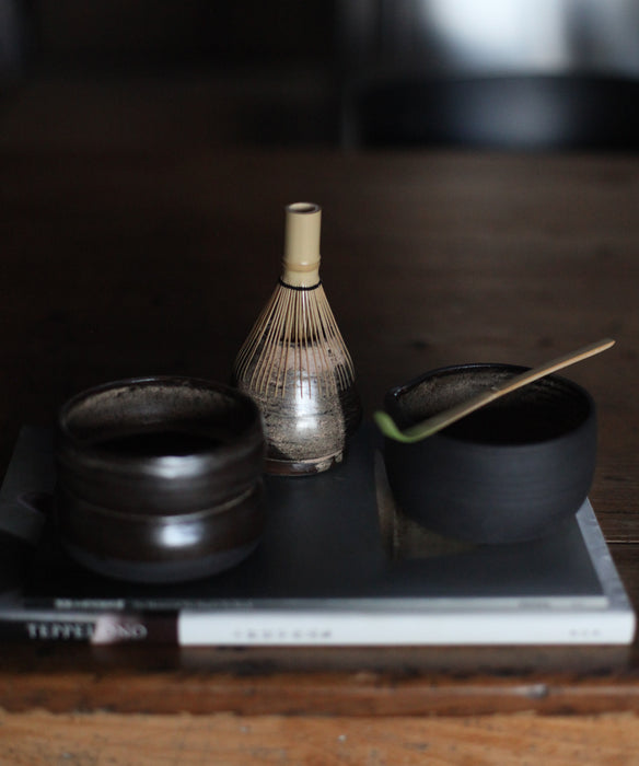 Toasted brown Matcha set