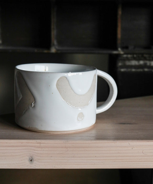 White Graphic Mug